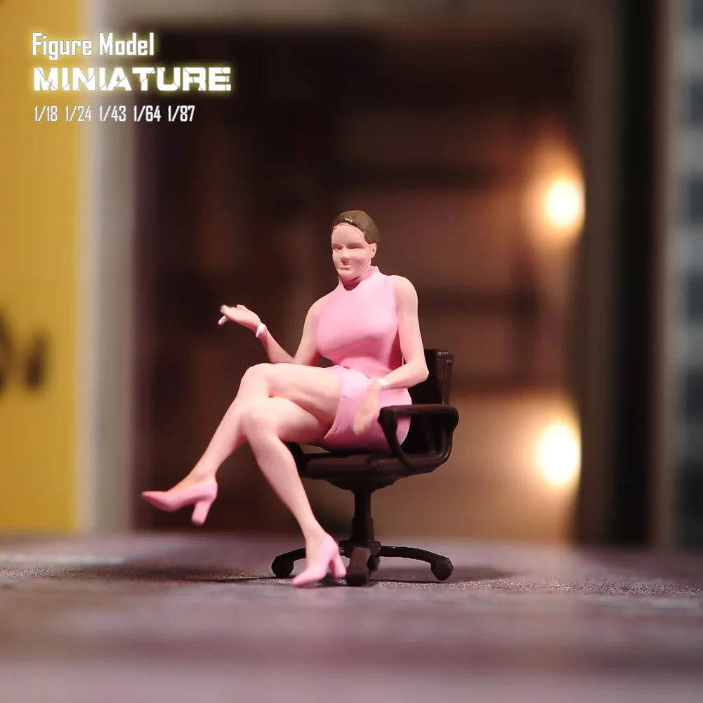 1/87 1/64 1/43 1/24 1/18 애니메이션 캐릭터 매혹적인 흡연 소녀 장면 그림 모델 소형 인형 장난감 컬렉션