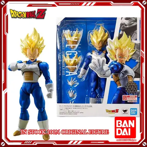 In Magazzino 100% Originale BANDAI SPIRITS SHFiguarts Vegeta AWAKENED SUPER SAIYAN BLOOD Anime Figura Modello Action Giocattoli Regali
