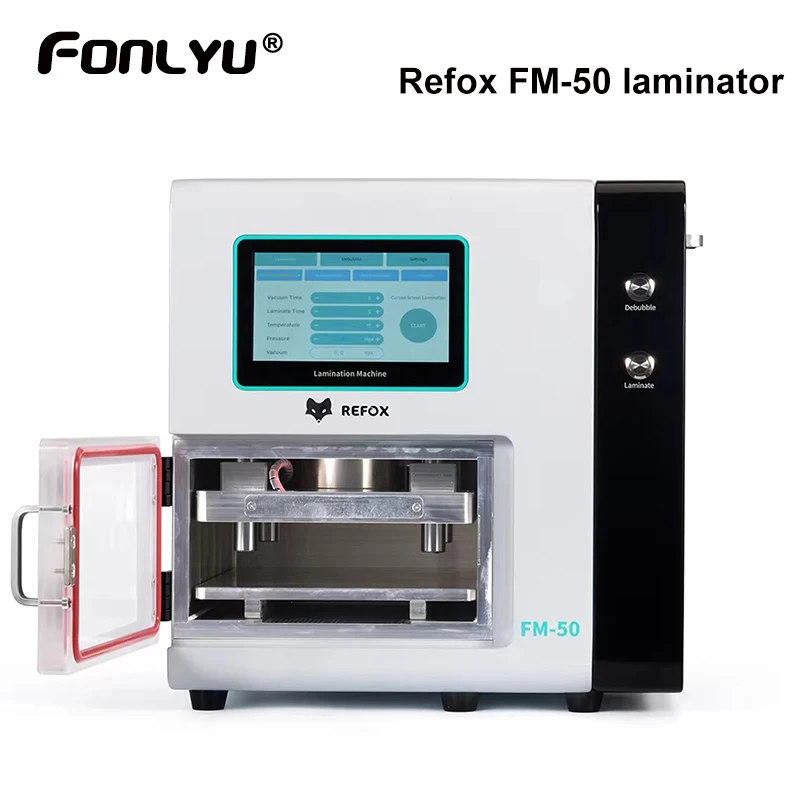 REFOX FM-50 12.9 inch OCA Laminator debubbler with Bubble Removal for Phone Curved / Flat Tablet Screen Refurbish Repair Tools