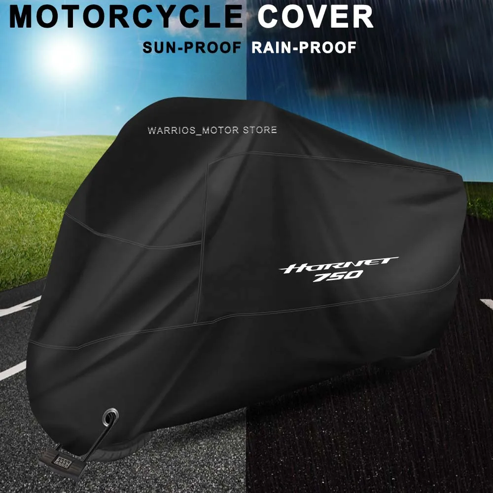 

For CB750 Hornet 2023 2024 2025 Motorcycle Cover UV Protective Dustproof Snowproof Outdoors Rain Motorcycle Waterproof Cover