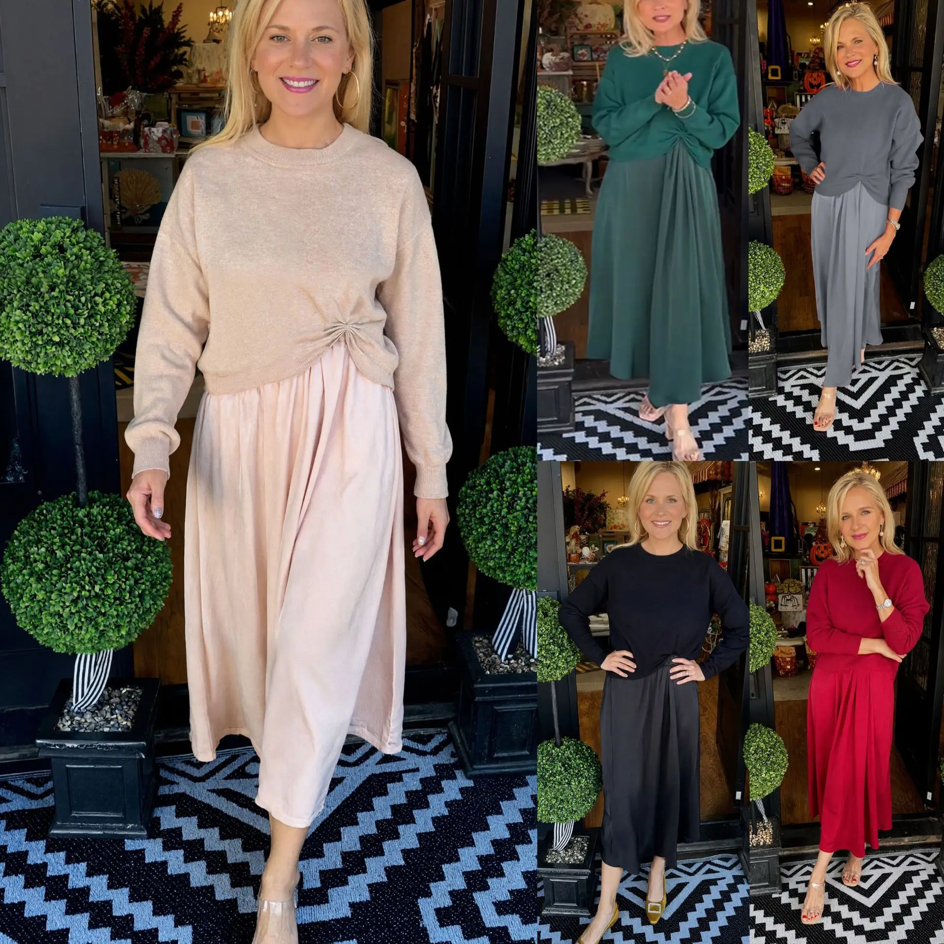 

New Cross-Border Long Sweater Jaet Set Women's Faion Spring Collection No Brand Registered Trademark PVK98YXYK