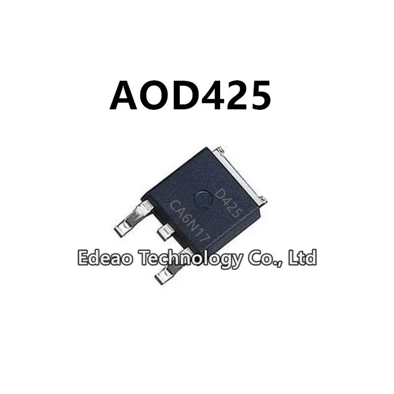 10~100Pcs/lot NEW D425 AOD425 TO-252 9A/30V P-channel MOSFET field-effect transistor