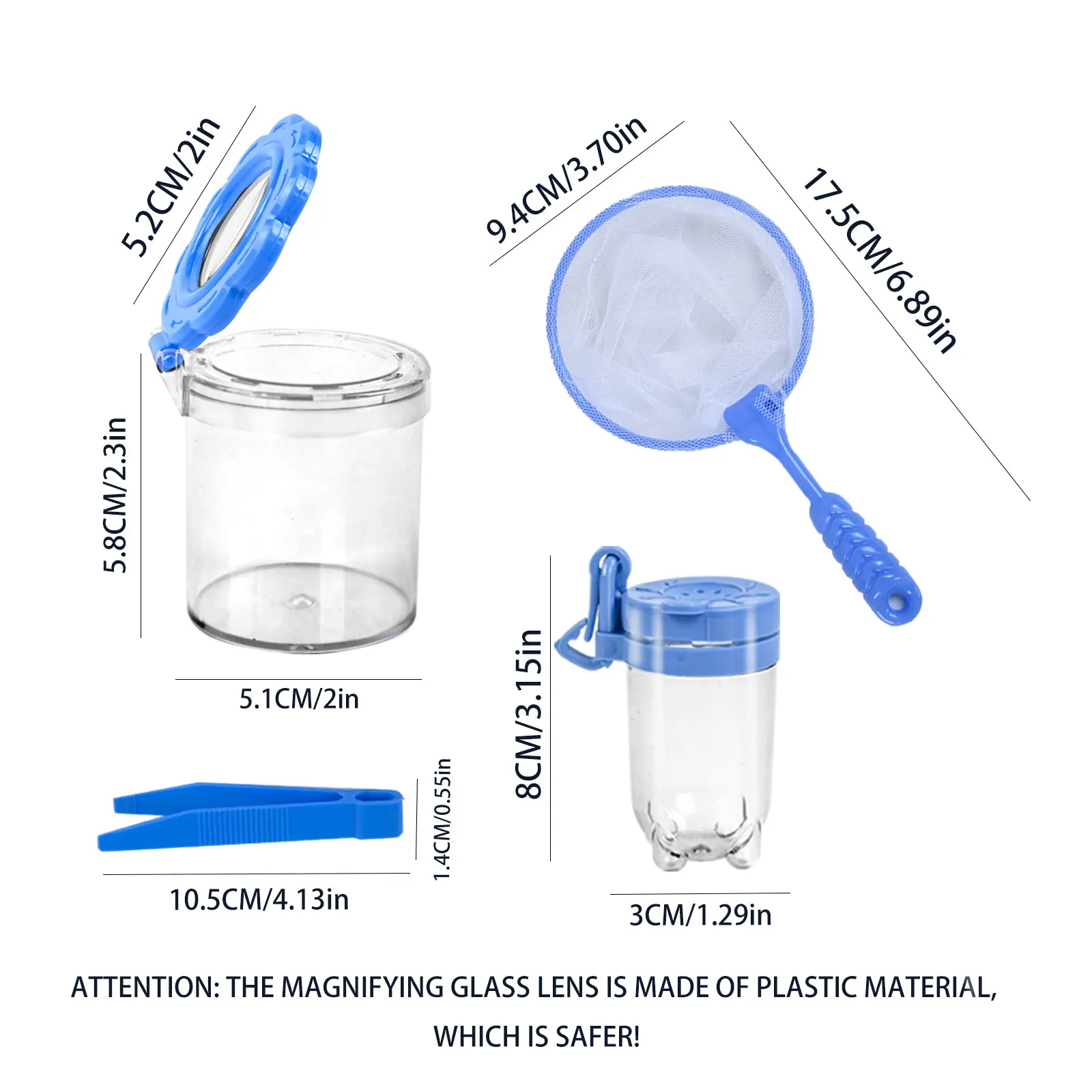 Children'S Outdoor Exploration Insect Observation Box, Boy'S Butterfly Capture Feeding Box, Tool Flip Clip Observation Can, Toy