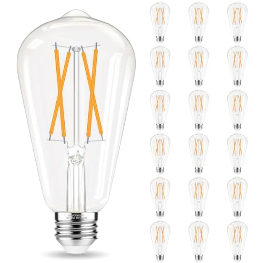 Edison Vintage LED Bulbs 60 Watt Equivalent