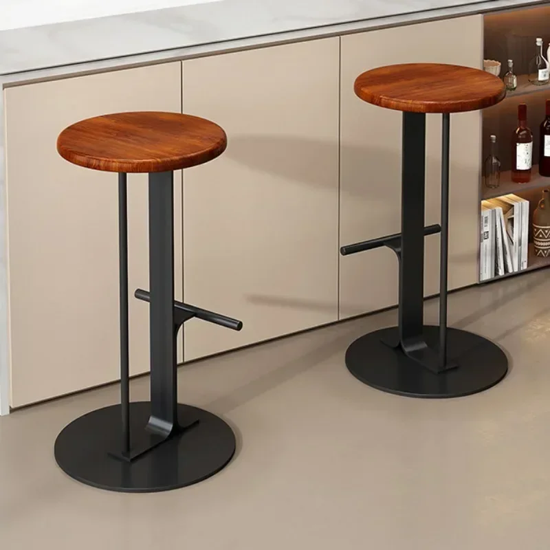 Stainless Steel Simple Modern Bar Stool Creative Steadiness Bar Chair Strap Foot Luxury Dining Room Living Room Table Highchairs view 4