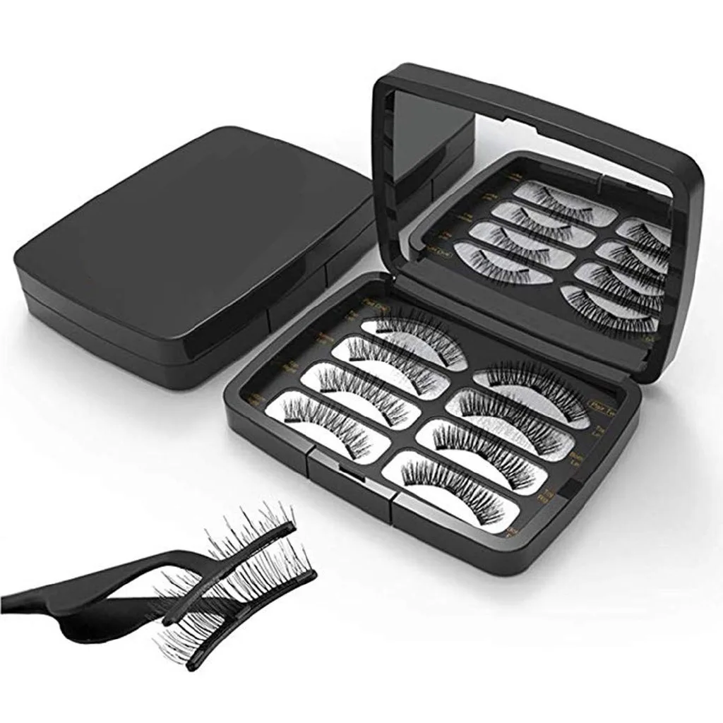 Segmented Magnetic False Eyelash Set, Eyelash Magnet, Magnetic Eyelash Clip, Little Devil, Black Stem Eyelashes, Eyelash.