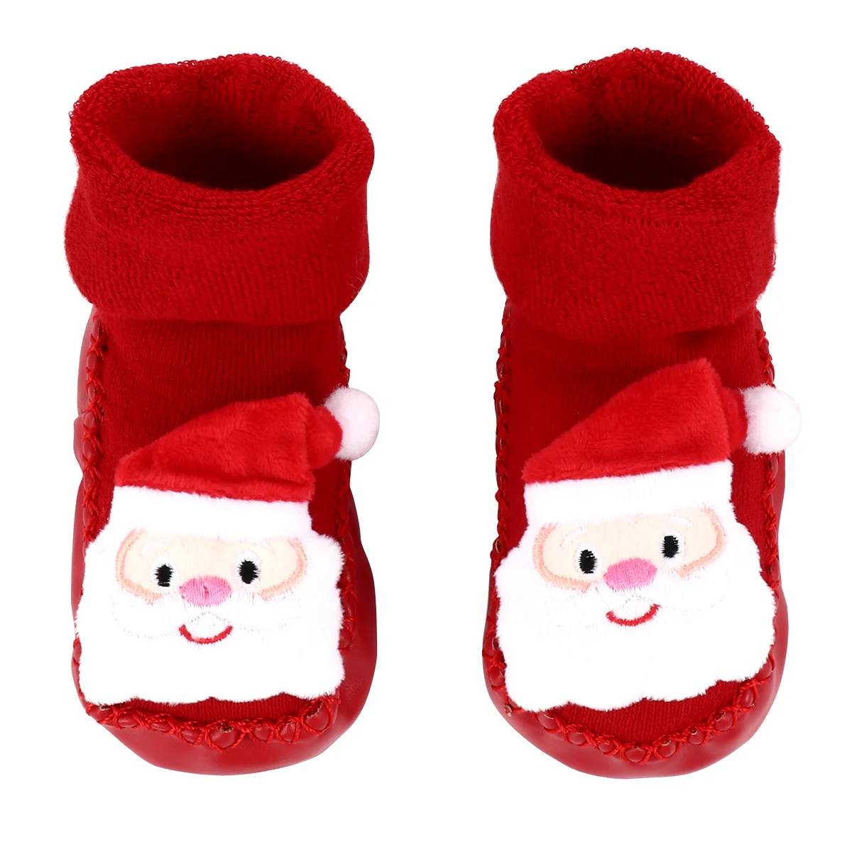 

Christmas Baby Shoes and Socks Toddler Non-slip Kids Cartoon Floor Lovely White