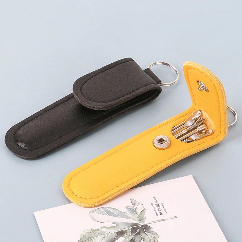 مجموعة منظف الأذن متعدد الألوان ، ملقطات الشمع ، مسكة الأذن ، مزيل الشمع ، مكعبات ، منظف ، عناية بالملعق ، تنظيف الأذن ، أدوات التجميل ، 6 طقم