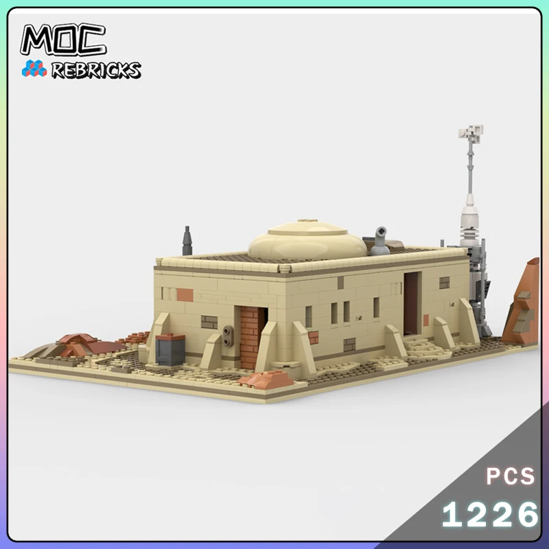 Bloques de construcción MOC, arquitectura Modular, modelo de casa de Tatooine Ben Kenobi, tecnología DIY, ladrillos, rompecabezas para niño, juguetes, regalos de navidad