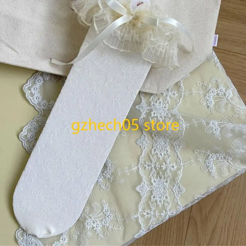 

D55E Child's Butterfly Crice Trim Trim Bowknot Fashion Средняя труба носки