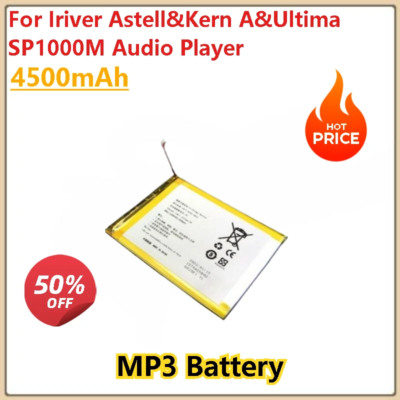 

100% New High Quality 4500mAh Replacement MP3 Battery For Iriver Astell&Kern A&Ultima SP1000M Audio Player