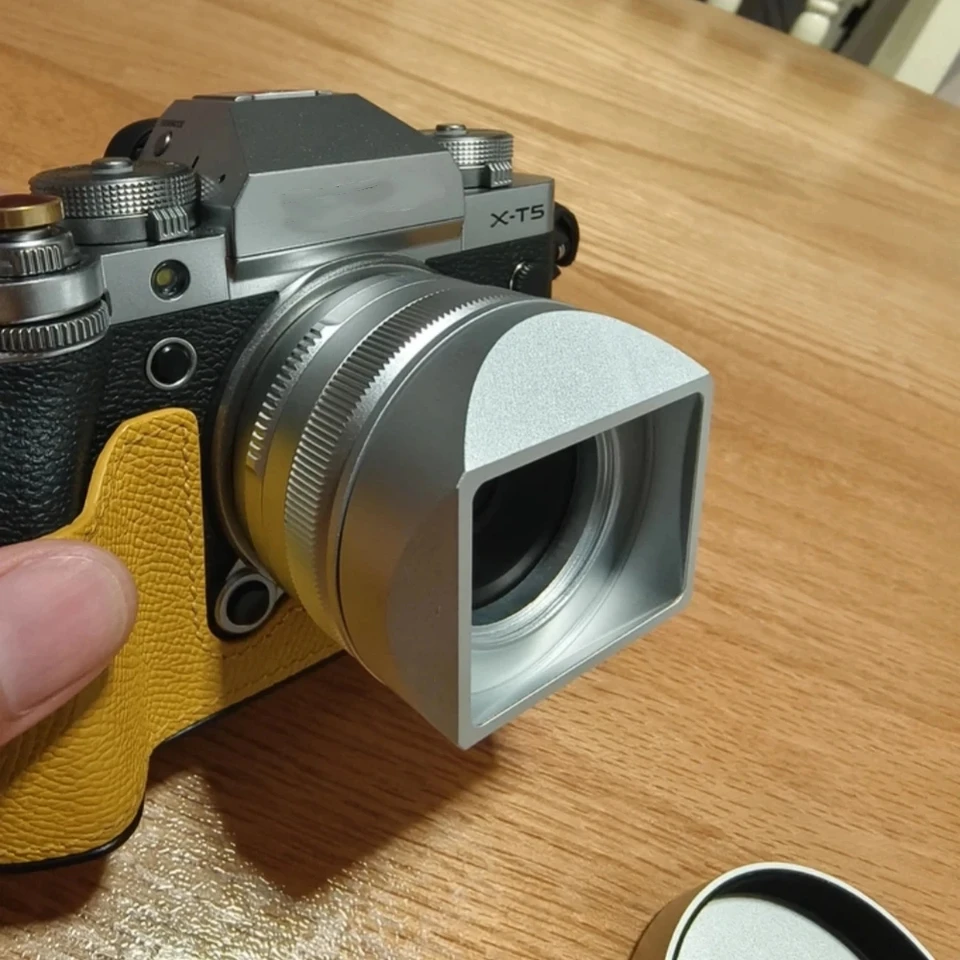 For Fujifilm XF23mmF2.8 /XF27mmF2.8 II Camera Lens Hood XE5 Metal