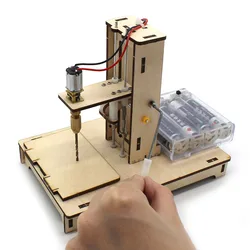 학생 DIY 미니 데스크탑 드릴링 머신, 데스크탑 드릴링 머신, 창의적인 분해 액세서리, 1-3mm 드릴 비트