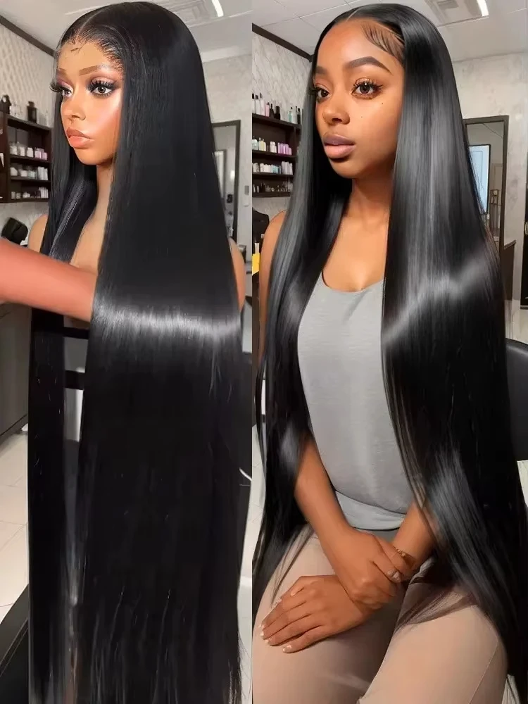 30 Inch Bone Straight Lace Front Wigs Human Hair 13x6 250 Density Hd Lace Frontal Wig 13x4 Brazilian Hair Pre Plucked For Women