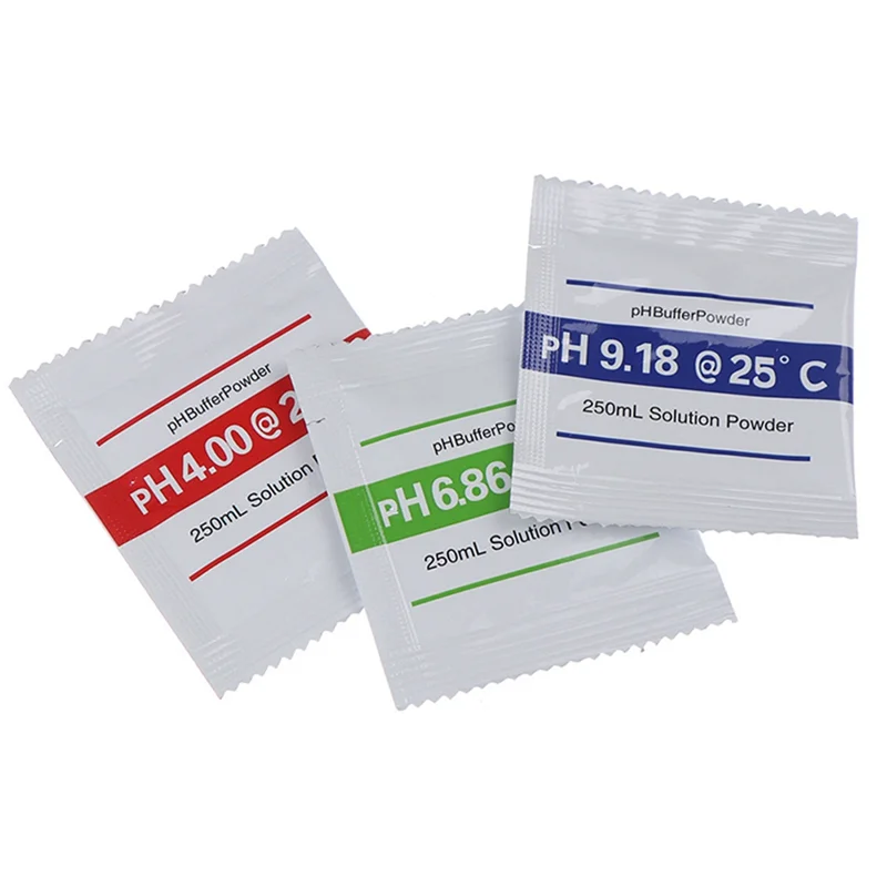 

NEW-30Pcs PH Powder Solution Buffer Calibration Sachet PH4.00/ PH6.86/PH9.18 PH Calibration Solution Packets