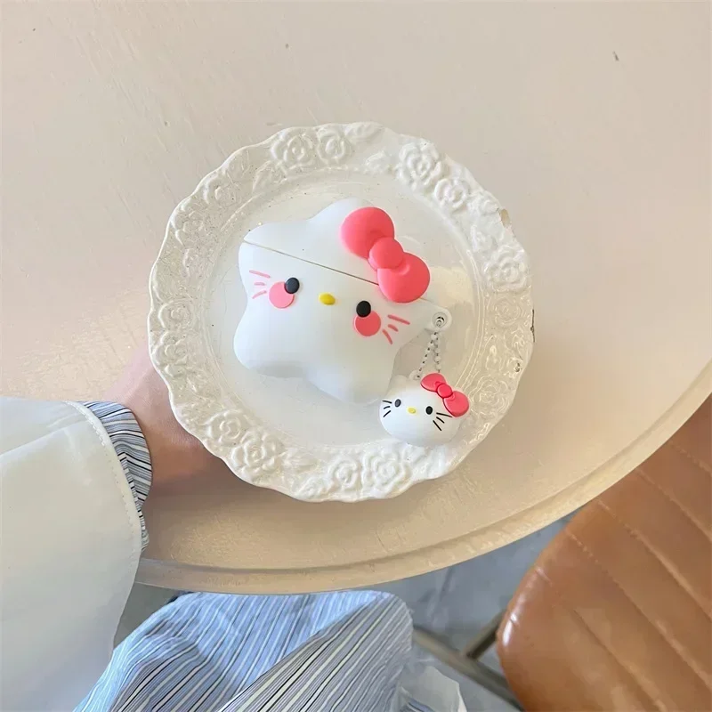 Sanrio Hello Kitty AirPods Pro Bluetooth Headphone Case Cute Cartoon Fashion 1st/2nd/3rd Generation Protective Case Holiday Gift