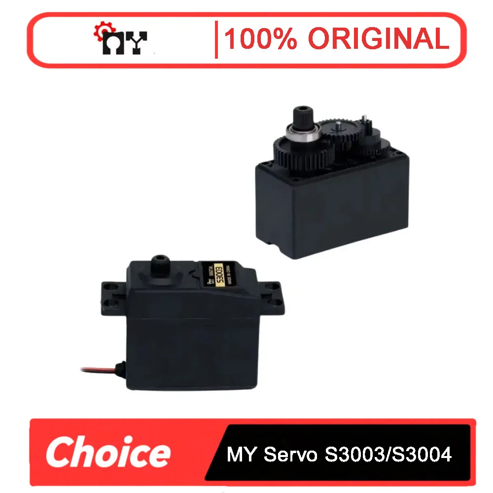 MY S3003/S3004 Servos de engrenagem de metal para serviço pesado - 4,1 kg 6,0 V para carros, barcos, aviões e robótica RC