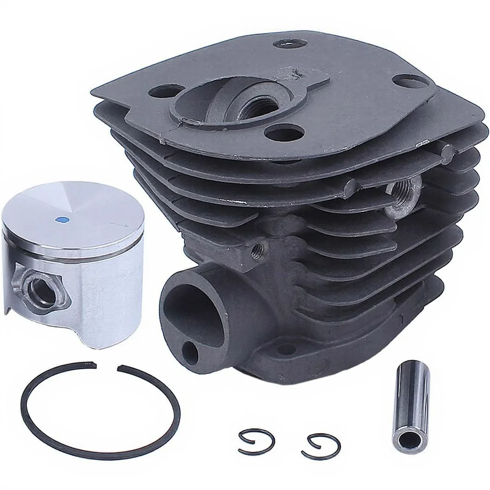 45mm Cylinder for Piston Kit with Gasket and Compression Release Valve for 353 351 350 346XP 340 Chainsaw Service