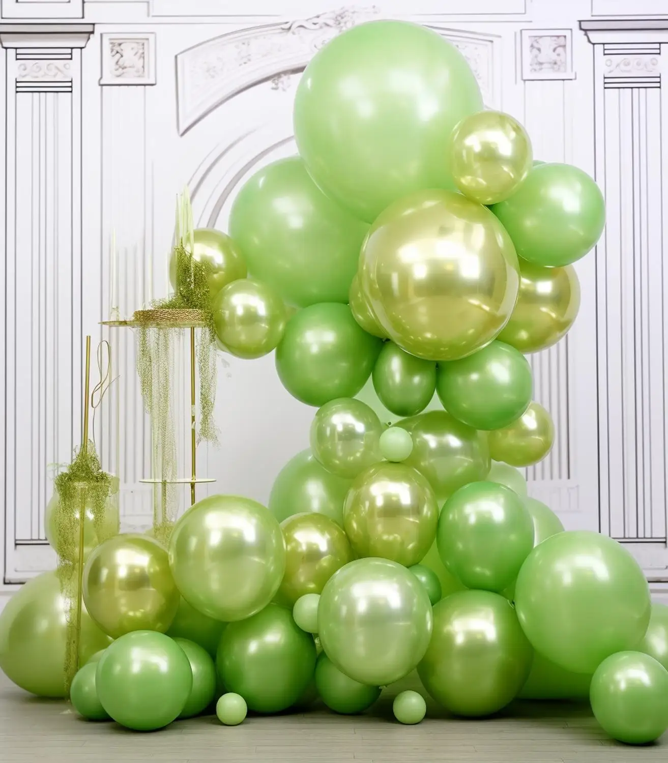 

117pcs Set For Birthday Party Latex Balloon Hanging Swirls Streamers Party Decorations Streamers Decorations Ceiling Decorations