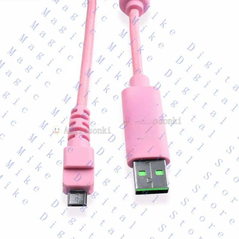 H New USB Cable Pink for PS4 Gaming Controller Gamepad Razer Raiju Ergonomic