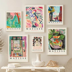 Matisse Retro Abstract Landscape Posters and Prints Wall Art Vintage Canvas Painting Wall Pictures for Living Room Home Decor