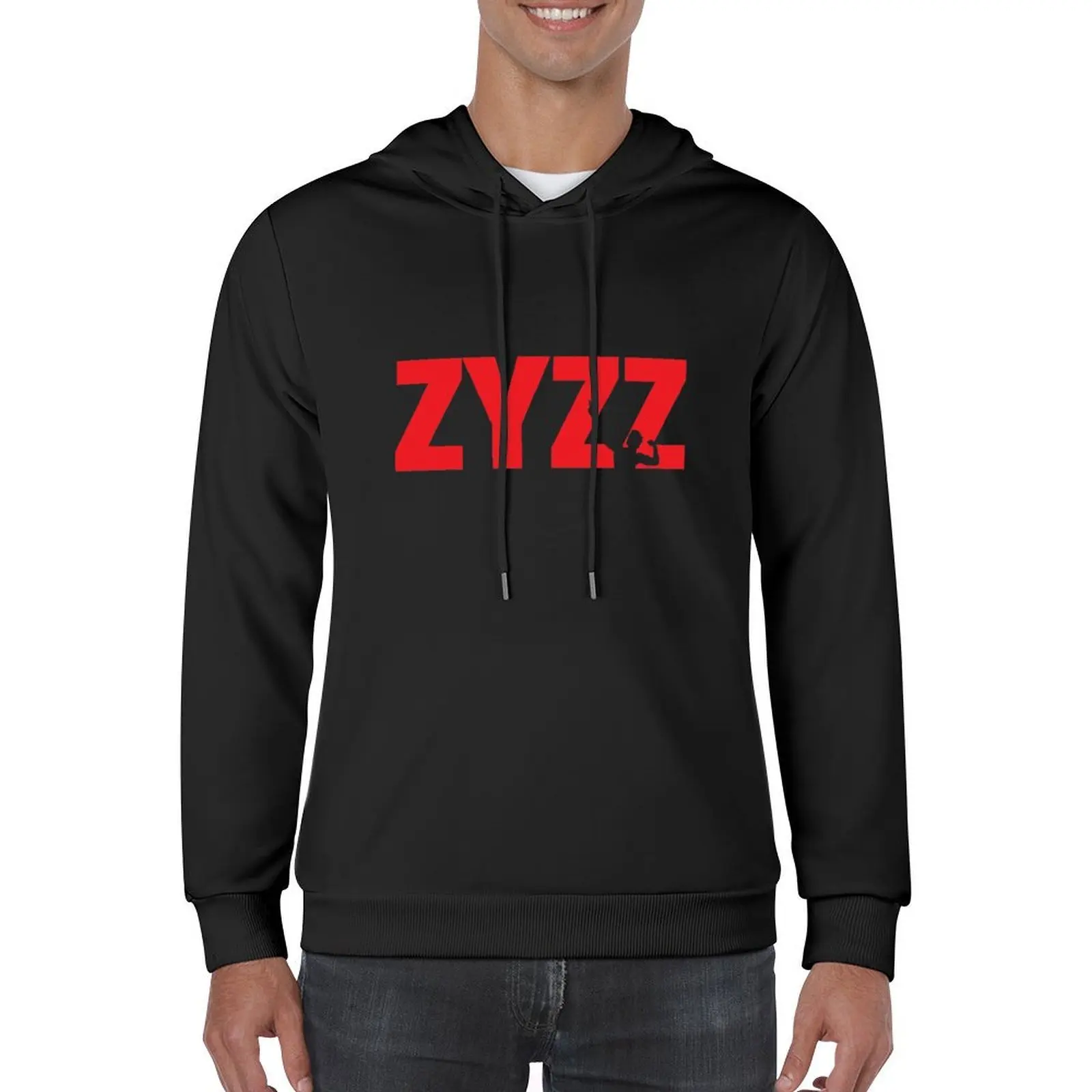 Zyzz Text Sickkunt Gym كمال الأجسام تحفيزية جمالية Veni Vidi Vici تصميم هوديي ملابس الشتاء الرجال هوديي كبير الحجم