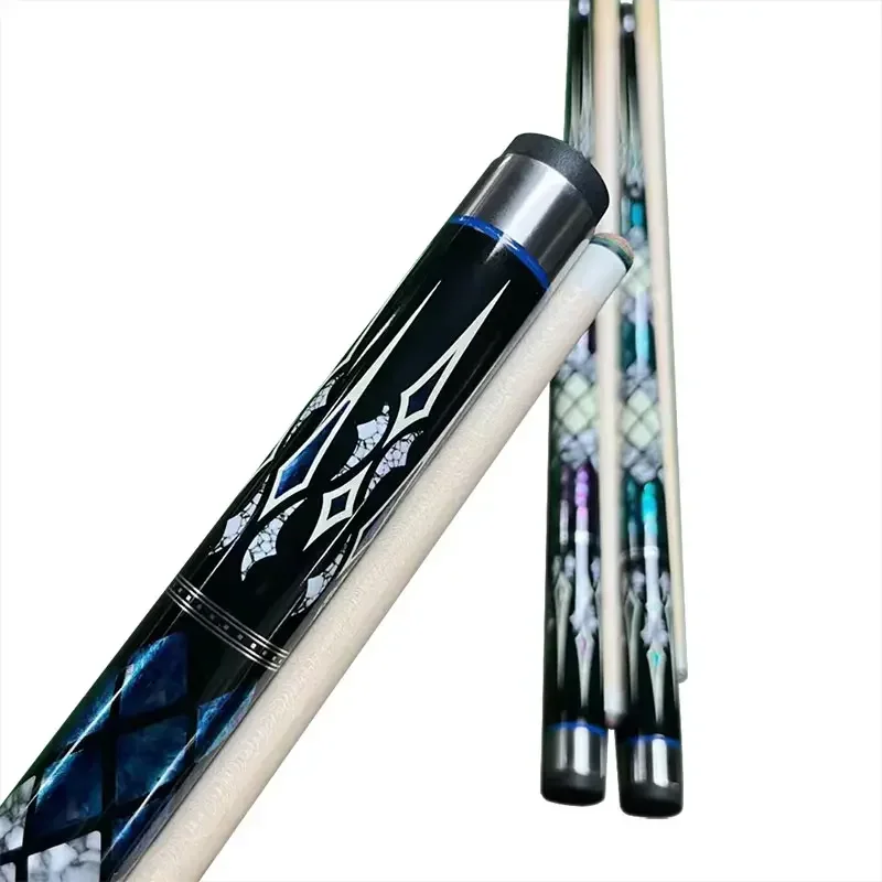 Maple Wood Billiard Pool Cue, design elegante, 12.5mm Tip, 58in, para venda