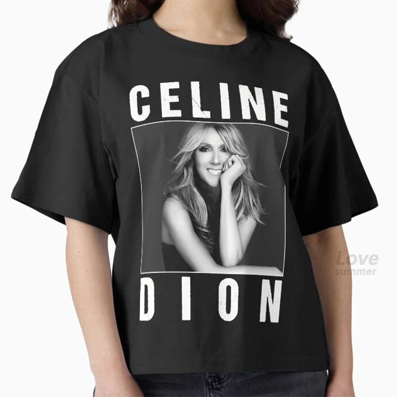 Celine Dion Paris 2026 Fan Tour Geschenk-T-Shirt für Männer, Frauen, Kinder, Mädchen, Jungen, Eltern-Kind-T-Shirt, Pop-Musik, Streetwear, Hip-Hop-T-Shirts – Detail 3