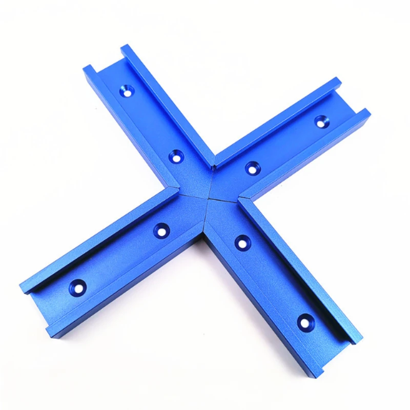 

T-Track Intersection Kit with Predrilled Mounting Holes for Woodworking Jigs Universal T Track Accessories Aluminium Alloy