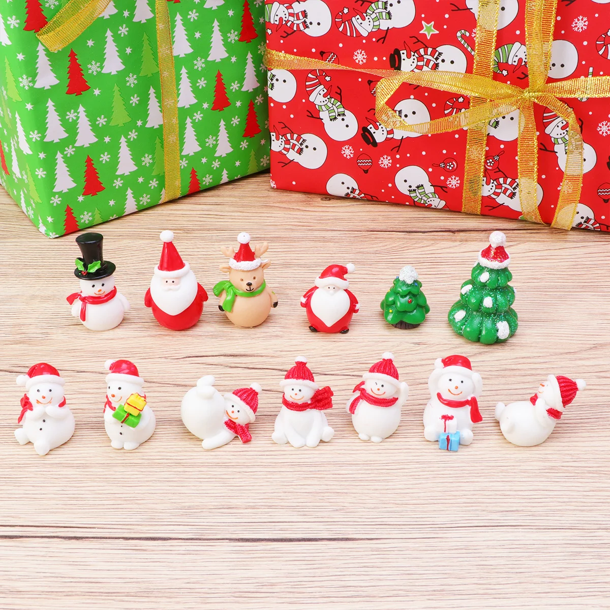 

13pcs Snowman Keychain Desktop Decoration Mini Craft Ornament For Home Office Xmas Decor Gift Kids Family Friends