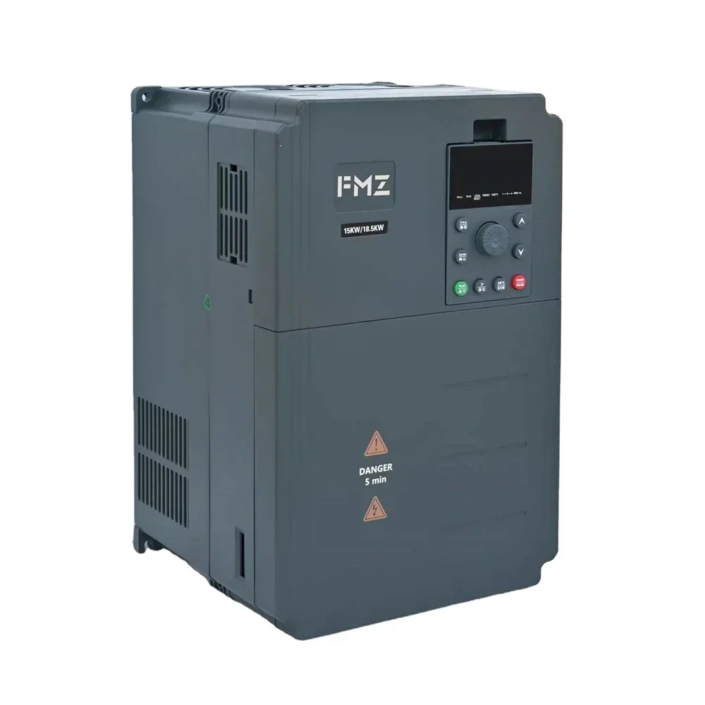 Customized 20 hp VFD Inverter 15kW converts 1-phase 220V/230V to 3-phase 380V/ 415V VFD for AC motor speed control