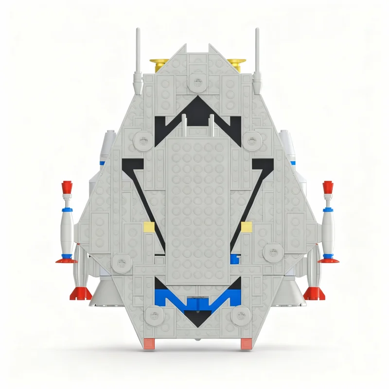 380pcs MOC Space Classic Space CSA_holes_in_the_wings_#2 Model Toy Building Blocks Architecture Christmas Gifts Birthday Art