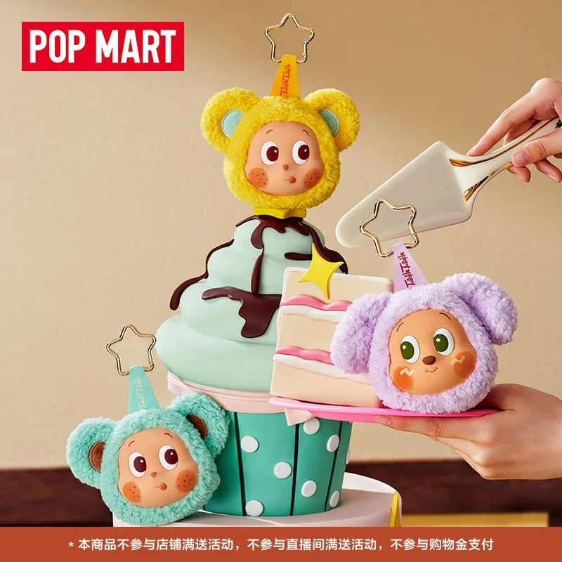 POPMART Twinkle Twinkle Savor The Moment Series Action Figure Headphone Bag Blind Box Cute Strawberry Rabbit Toy Gift
