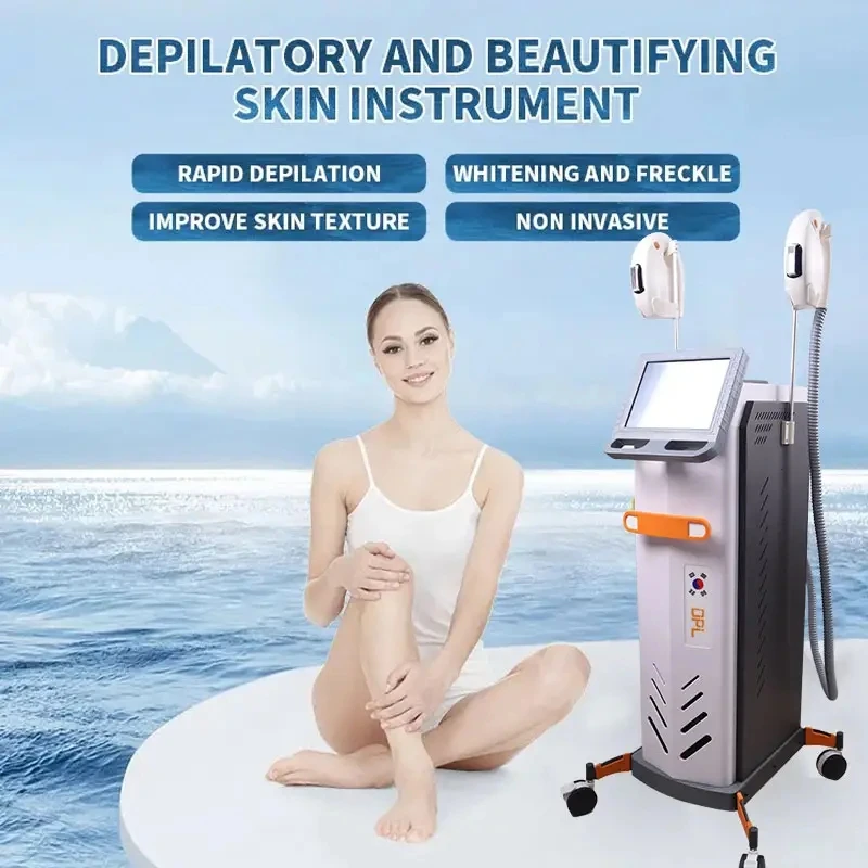 Painless Permanent Hair Removal DPL OPT Hair Removal IPL Skin Regeneration Whitening Freckle Removal Machine Beauty and Hairdres