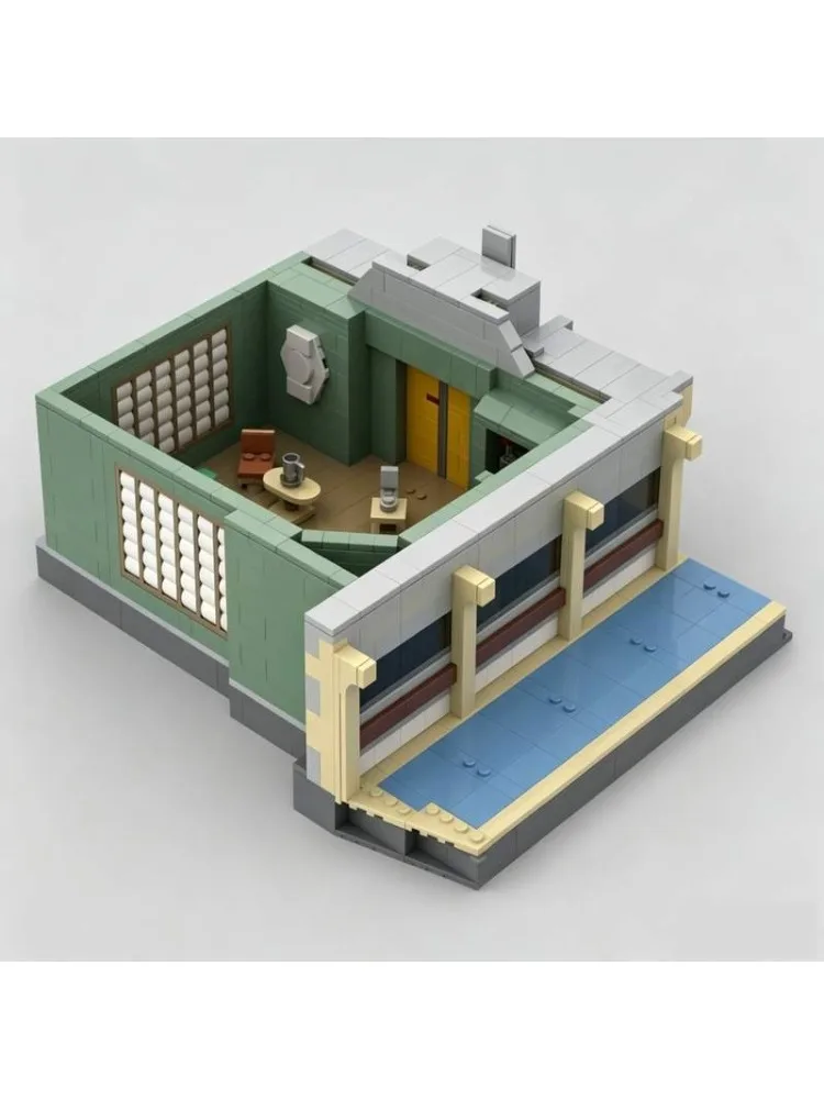 1333-teiliges Beratungs-Büro Sci-Fi Raumstation Modell Individuelles Puzzle DIY Kreatives Montage-Sammlerstück Ausstellungsstück Bausteine