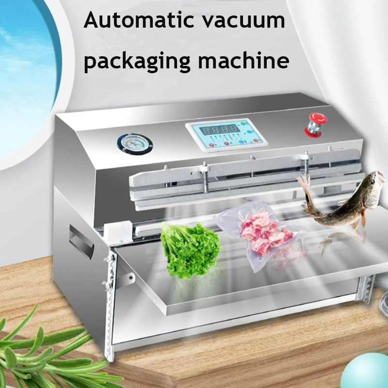 Vacuum Packaging Machine External Food Sponge Quilt Pillow Latex  Suction Type Pneumatic  Sealing