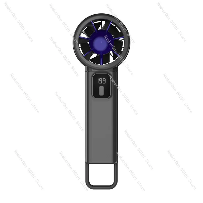 199 Gear Digital Display USB Mini Fan Foldable Desktop Turbo High Wind Fan