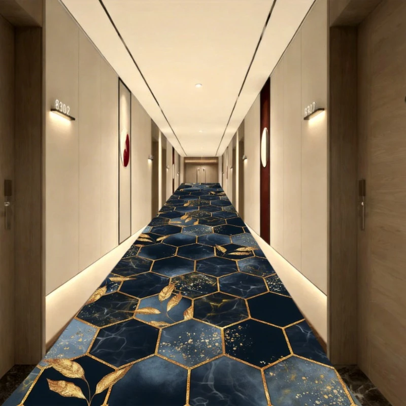 

Modern Style Long Corridor Carpet Non-slip Hall Runner Easy Clean Hallway Area Rugs Washable Porch Entry Doormat Customizable