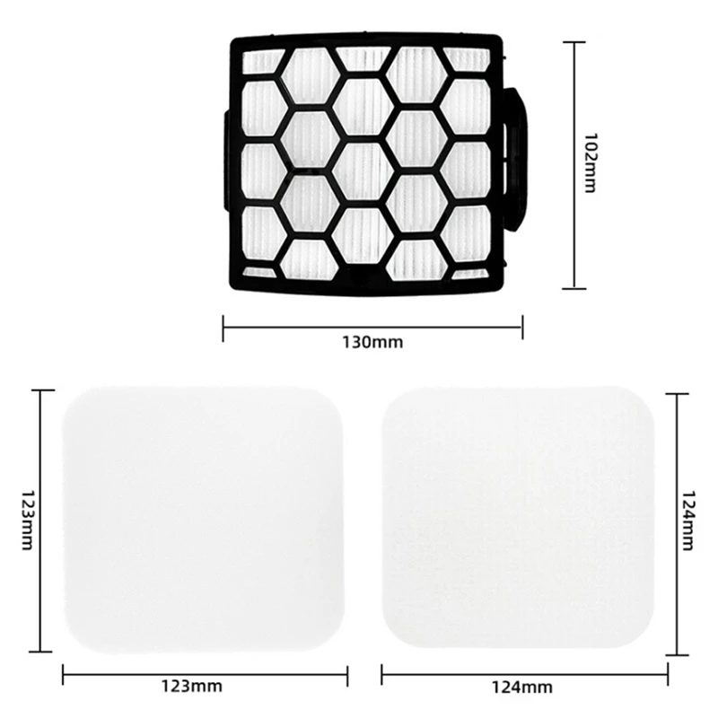 2 Set Suitable For Shark Vacuum Cleaner LA300 LA301 LA322 LA502 Filter Mesh Filter Cotton Filter Accessories