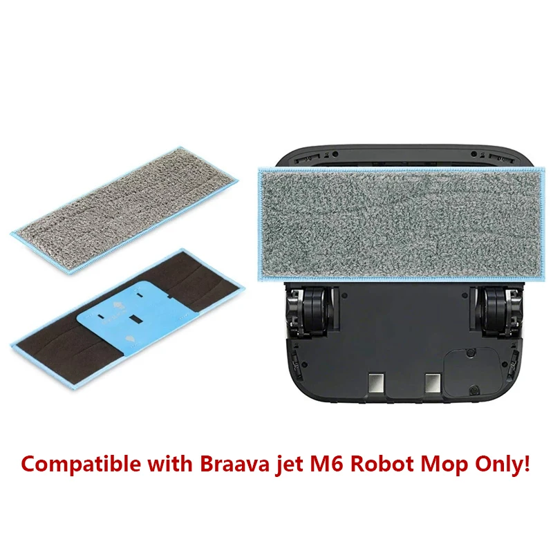 For IROBOT Roomba Braava jet M6 Replacement Wet Dry Wipes Rag Parts Interior Robot Vacuum Cleaner Accesories