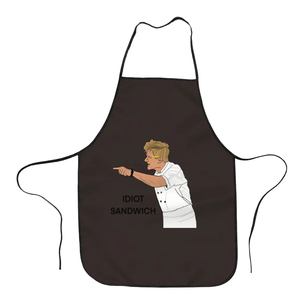 

gordon ramsay idiot sandwich  Chef shirt  Chef T-Shirt Kitchen Women Apron Household Cleaning Composite Pinafore