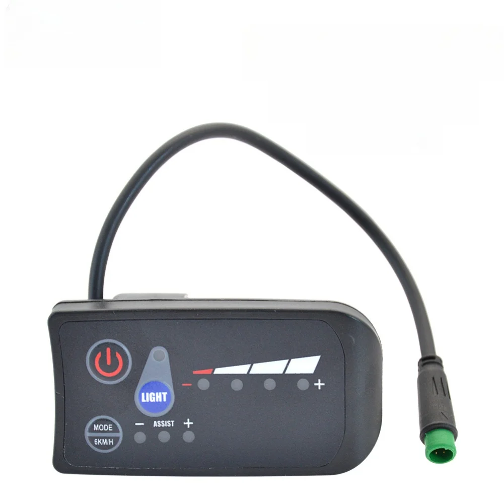 

ABS Plastic Housing Electric Bicycle Meter High Visibility Display Lightweight Material Black For Electric Bicycles