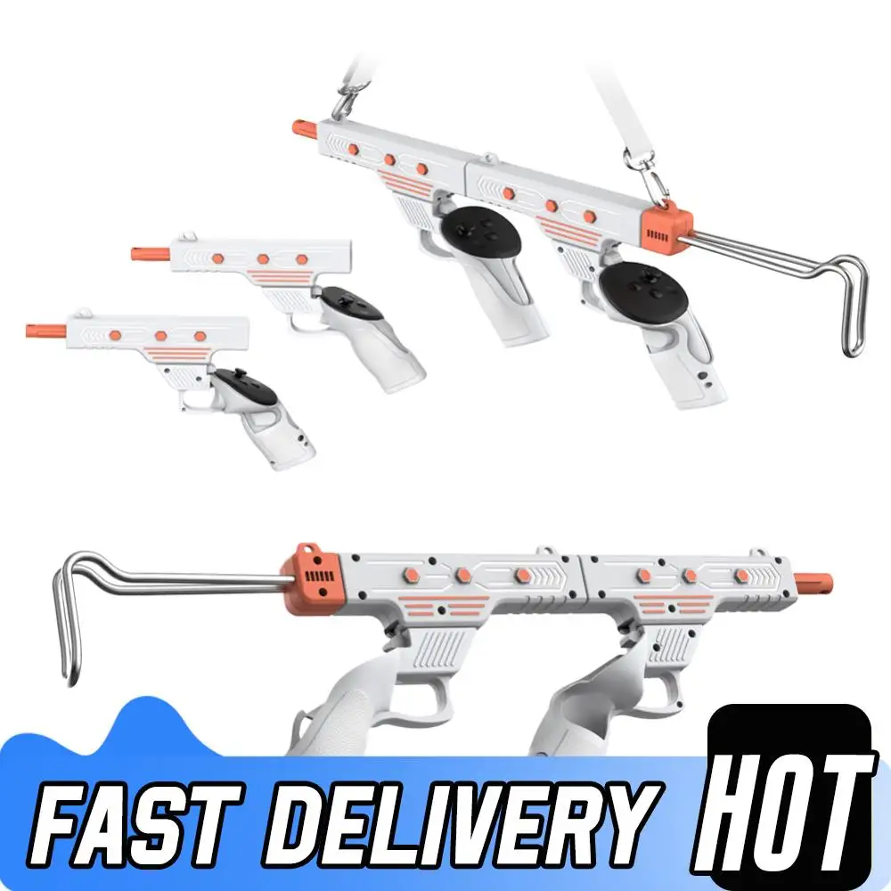 

VR Controller Stock Rifle Adapter for Meta Quest 3/3S VR Shooting Game Accessories Shooting Controller Handle Controller Grips