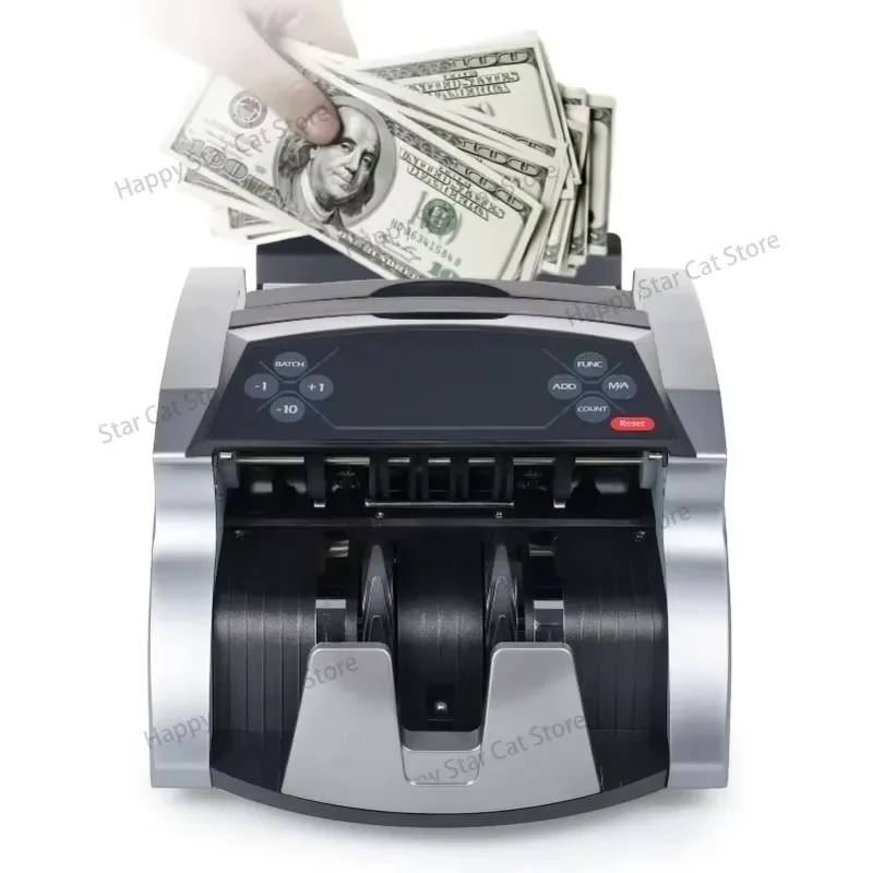 Money Counter Machine Counterfeit Bill Detector with UV MG IR Detection Automatic Money Detection Fast Counting for EURO/USD/KRW