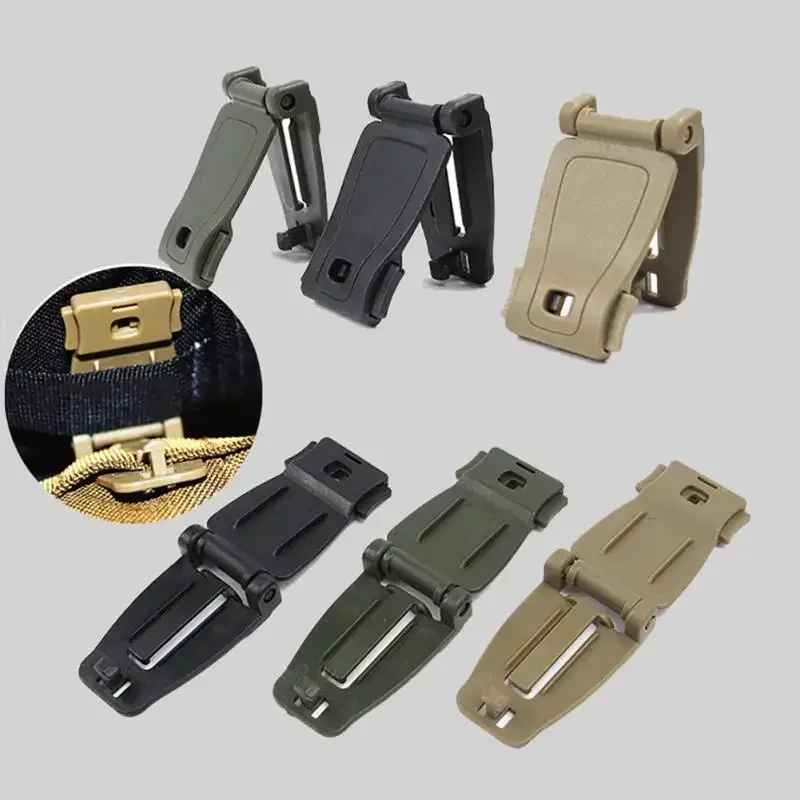 Webbing Belt Clip Strap Link Tactical Buckle Bushcraft Backpack Bag Connect Kit Outdoor Molle Attach Hike Camp