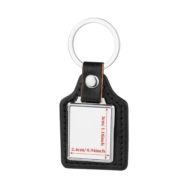 Customisable Human Photo Leather Keychain, Stylish Accessory