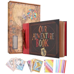 40 Page Photo Album DIY Handmade Scrapbook Our Adventure Book Retro Kraft Album Anniversary Wedding Guest Book Memory Gift Decor