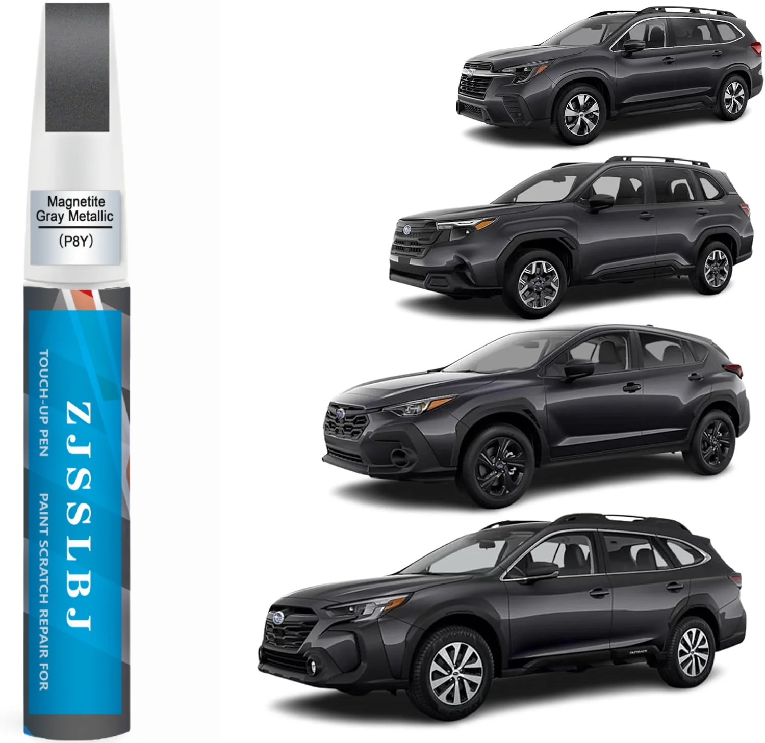 

Car Touch Up Paint(Magnetite Gray Metallic(P8Y)) for SUBARU, Car Paint Scratch Repair Kit, Quick & Easy Solution to Repair, 2 in