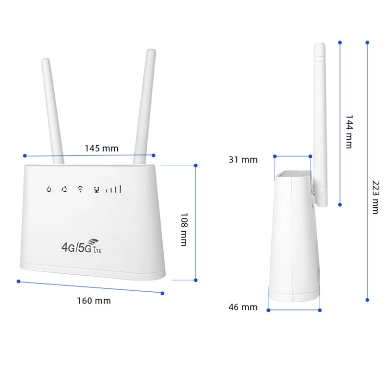 YLMOHO B311 300Mbps Wifi Router 4000mAh Battery 4G LTE CPE Mobile Router LAN/WAN Port Broadband With SIM Hotspot 32 Users