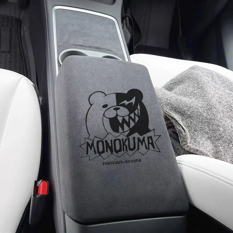 

Для Tesla Model 3 Model Y, аксессуары для украшения автомобиля, подлокотник, крышка коробки, перила, центральная консоль, защитный ABS, короткая замша